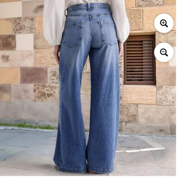 Wide leg jeans small NWT - Picture 6 of 8